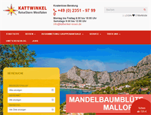 Tablet Screenshot of kattwinkel-reisen.de